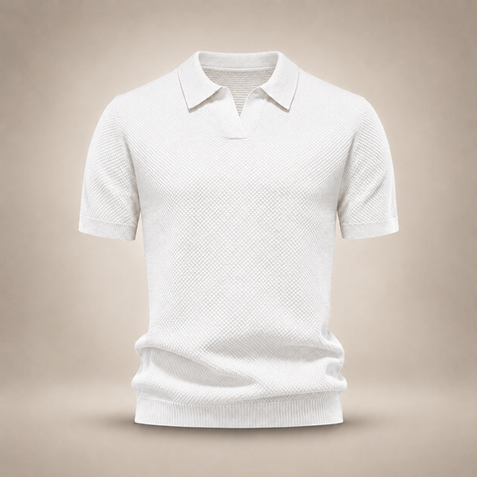 Kensington | Textured Knit Polo Shirt