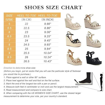 Sandals for Women, Platform Ankle Strap Womens Sandals Open Toe Espadrille Wedge Sandals for Women Concise Casual Summer Womens Shoes High Heels Fashion Footwear Classy