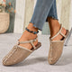 Buckle Breathable Flat Shoes For Women