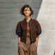 Casual Chic Suede-fleece Pleated Slim-fit Jacket