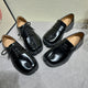 Stylish Ladies Genuine Leather Split-Toe Flats