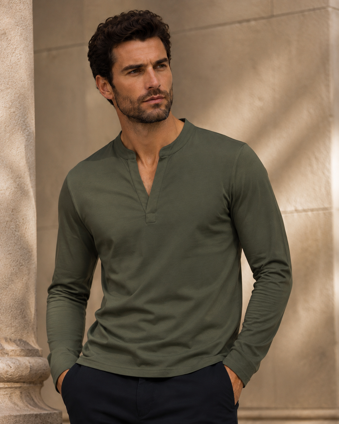 Windsor | Refined Stand-Collar Tee