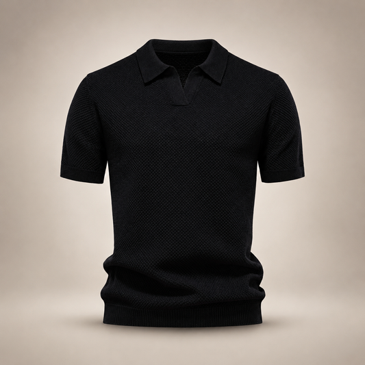 Kensington | Textured Knit Polo Shirt