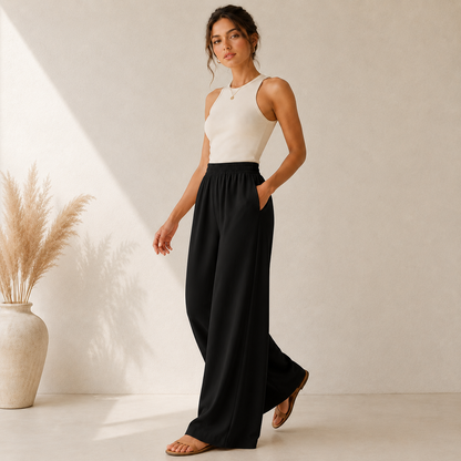 Amara | Relaxed Wide-Leg Trousers
