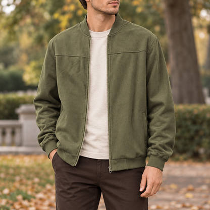 Richmond | Suede-Touch Zip Jacket