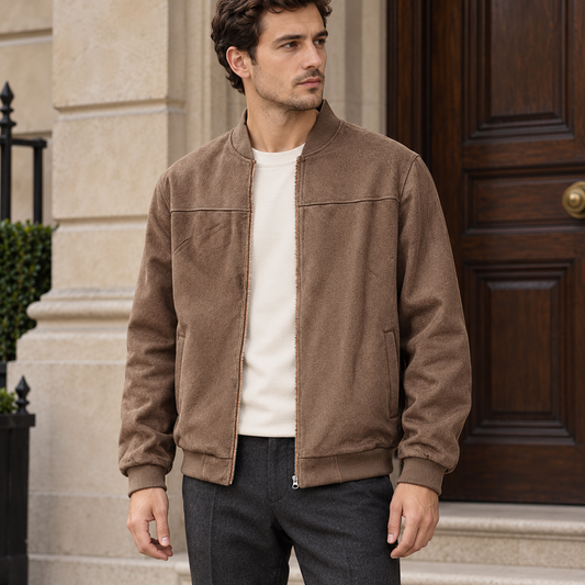 Richmond | Suede-Touch Zip Jacket