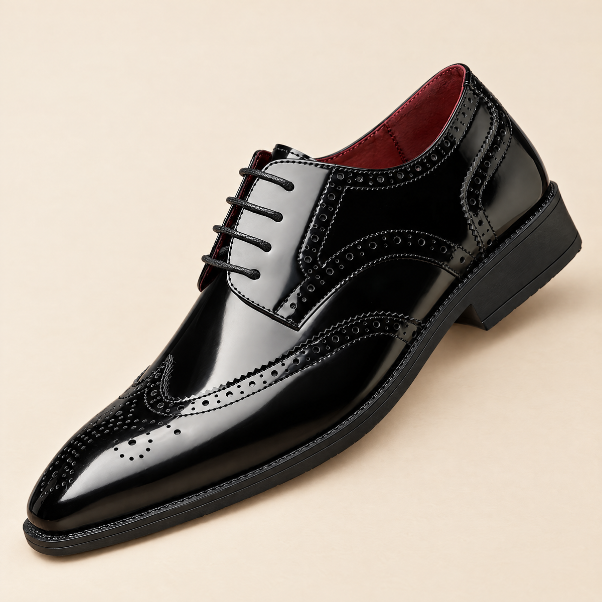 Aldwick brogue shoes heritage detailing close-up